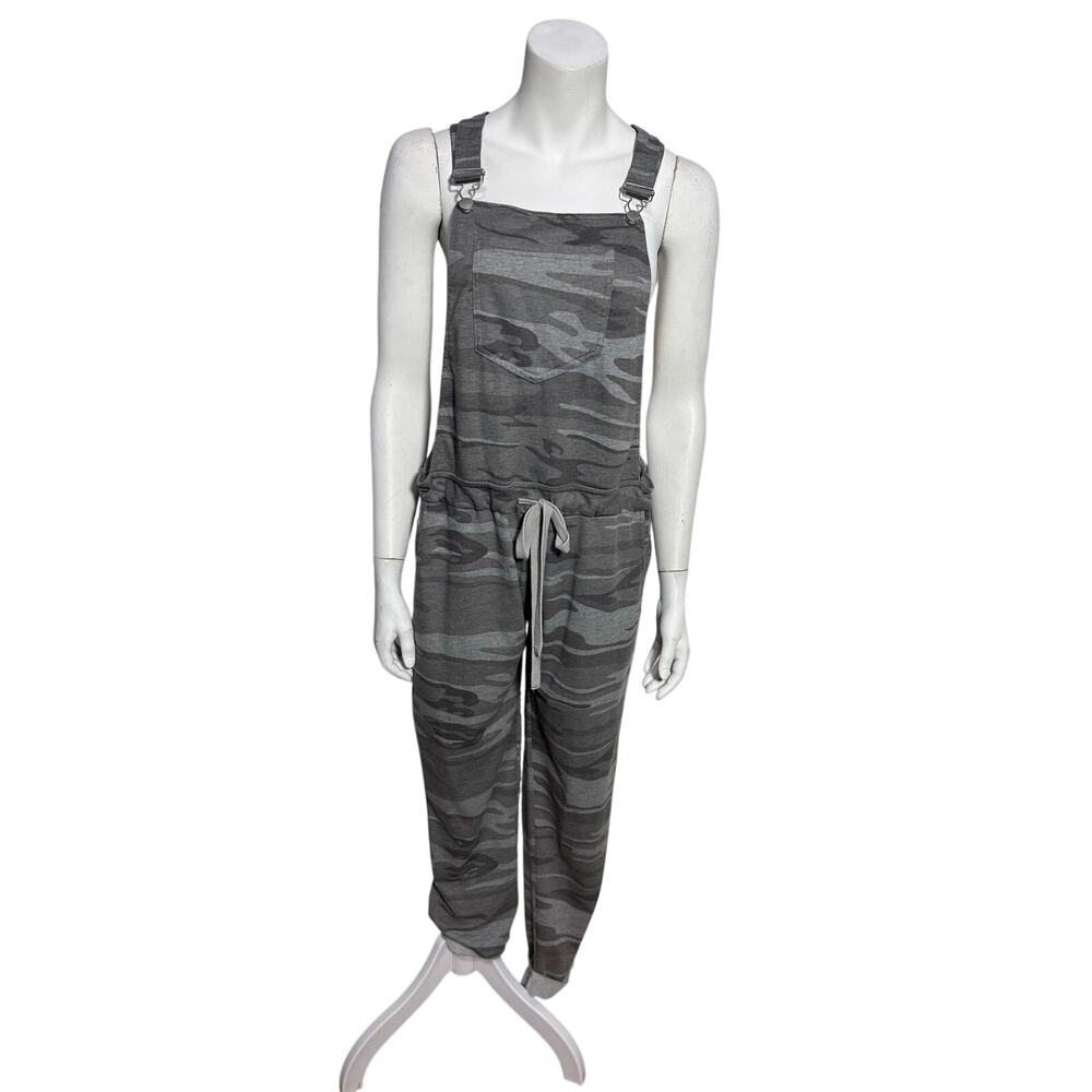 Z Supply Overalls Women's Medium Gray Camo Print